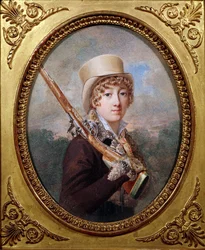 Natalie de Laborde de Mereville, Comtesse Charles de Noailles, im Park von Mereville, um 1805